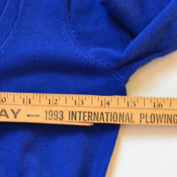 Royal Blue  Button Up Cardigan - Picture 5 of 6